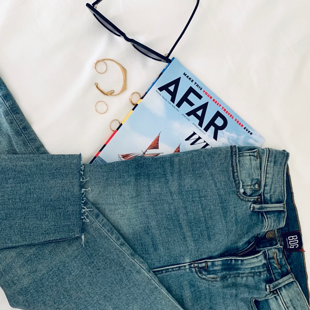 BDG Straight-Leg Skinny Ankle Cutoff Jeans